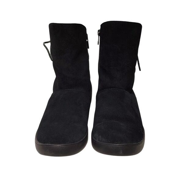 Koolaburra by UGG Shazi Short Boots Faux Fur Lined Suede Black Womens US 7 UK 5 - Picture 4 of 7